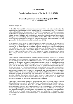 call for papers - Comit&eacute; fran&ccedil;ais d`histoire de l`art