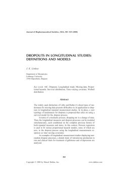 Dropout Data Management