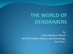 Dendrimers: a new class of macromolecules.