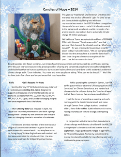Candles of Hope &ndash; 2014