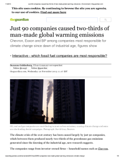 Just 90 companies caused two-thirds of man