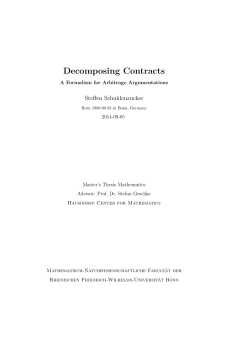 Decomposing Contracts