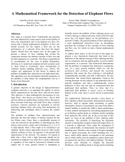 Theory of Flow Ordering for Computer Networks