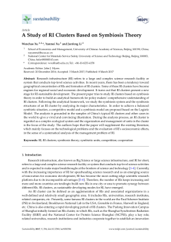 A Study of RI Clusters Based on Symbiosis Theory