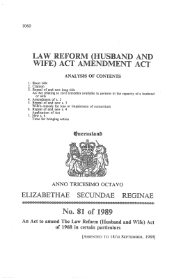 Law Reform (Husband and Wife) Act