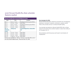 2016 Novant Health flu clinic schedule Eastern market