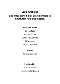Land Grabbing and Impacts to Small Scale Farmers in Southeast