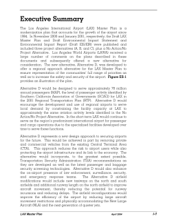 Executive Summary - City of El Segundo