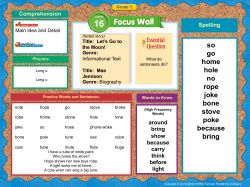 Spelling so go home hole no rope joke bone stove poke because