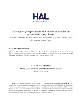 Microgravity experiments and numerical studies on ethanol/air
