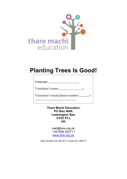 Planting Trees Is Good!