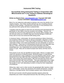 Autosomal DNA Testing