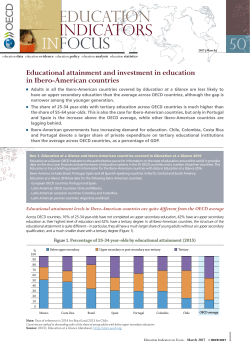 IN EDUCATION INDICATORS FOCUS