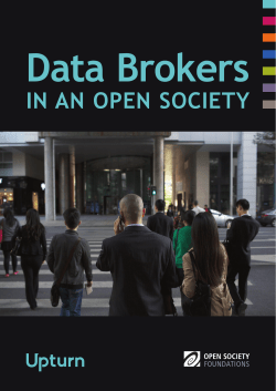 Data Brokers in an Open Society