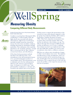 Measuring obesity: Comparing different body measurements
