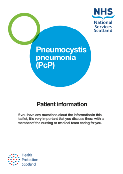 Pneumocystis pneumonia (PcP)