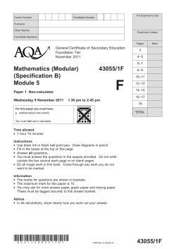 Question Paper Paper 1
