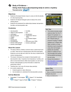 Teacher Notes () - TI Education