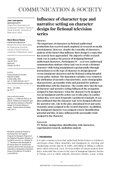 Influence of character type and narrative setting on character design