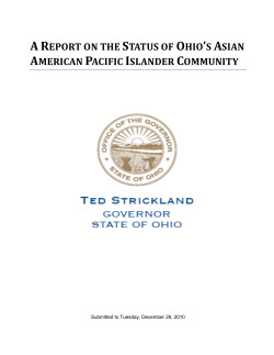 a report on the status of ohio`s asian american pacific islander