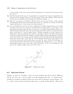 6.2 Related Rates