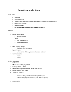 Handout for Adult Programming webinar