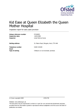 Kid Ease at Queen Elizabeth the Queen Mother