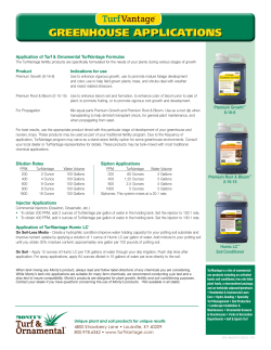 greenhouse applications