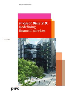 Project Blue 2.0: Redefining financial services