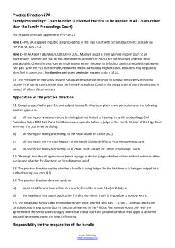 Practice Direction 27A &ndash; Family Proceedings