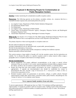 Playbook 9: Monitoring People for Contamination at Public