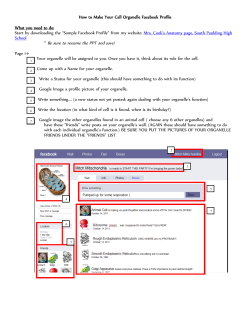 Cell Organelle Facebook Page