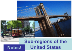 The U.S. Sub-regions