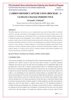 carbon dioxide capture using biochar – a climate change perspective