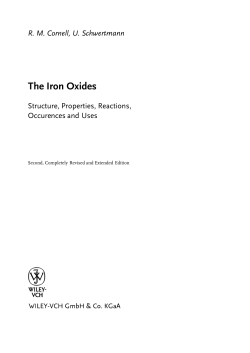 The Iron Oxides, Second Edition