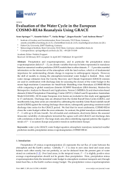 Evaluation of the Water Cycle in the European COSMO