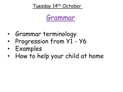 Grammar workshop Oct 2014