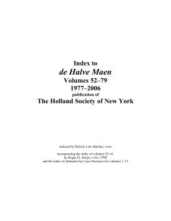 de Halve Maen - The Holland Society of New York