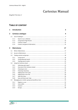 Cartesius Manual V01