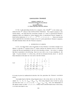CONVOLUTION TRIANGLES m . . x1