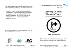 Service leaflet - Leicestershire Partnership NHS Trust