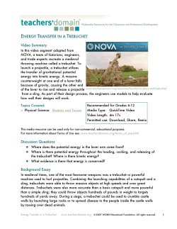 Energy Transfer in a Trebuchet