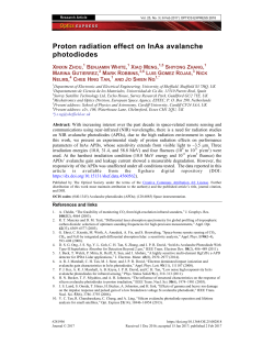 Proton radiation effect on InAs avalanche photodiodes