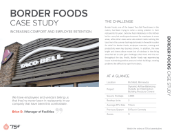 Border Foods Case Study