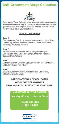 Bulk Greenwaste Verge Collection