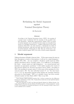 Rethinking the Modal Argument against Nominal Description Theory