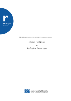 Ethical Problems in Radiation Protection