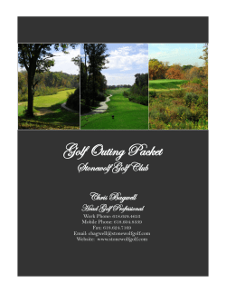 Golf Outing Packet - Stonewolf Golf Club