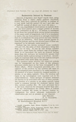 Radioactivity Induced by Neutrons