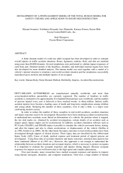 Development of a Finite Element Model of the Total Human